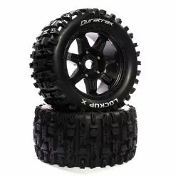 Duratrax Lockup Mounted Black 24mm Kraton 8S (2) for Tires & Wheels