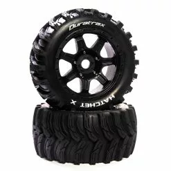 Duratrax Hatchet Mounted Black 24mm Kraton 8S (2) for Tires & Wheels