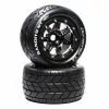 Duratrax Bandito MT Belt 2.8" Mounted Front/Rear Tires, .5 Offset 17mm, Black Chrome (2) for Tires & Wheels -Duratrax store online DTXC5601 A0 4YFXXPV2