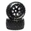 Duratrax SixPack MT Belt 2.8" Mounted Front/Rear Tires .5 Offset 17mm, Black (2) for Tires & Wheels -Duratrax store online DTXC5604 A0 T48GFP8C