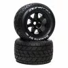 Duratrax Bandito ST Belt 3.8" Mounted Front/Rear Tires .5 Offset 17mm, Black (2) for Tires & Wheels -Duratrax store online DTXC5612 A0 NTH8WHEQ