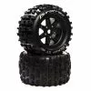 Duratrax Lockup ST Belt 3.8" Mounted Front/Rear Tires 0 Offset 17mm, Black (2) for Tires & Wheels -Duratrax store online DTXC5614 A0 6VZPPI58