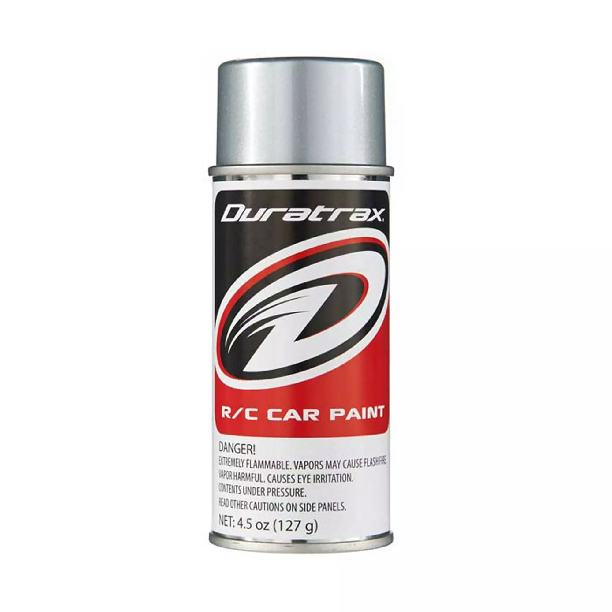 Duratrax Polycarb Spray, Silver Streak, 4.5 oz for Paints 3 Duratrax Polycarb Spray, Silver Streak, 4.5 oz for Paints