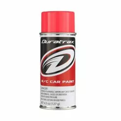 Duratrax Polycarb Spray, Fluorescent Red, 4.5 oz for Paints
