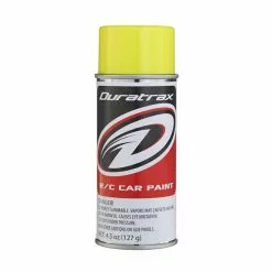 Duratrax Polycarb Spray, Fluorescent Yellow, 4.5 oz for Paints