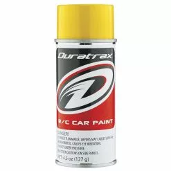 Duratrax Polycarb Spray, Candy Yellow, 4.5oz for Paints